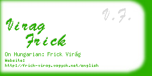 virag frick business card