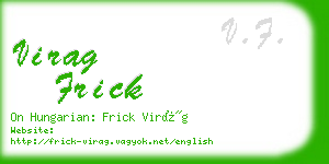 virag frick business card